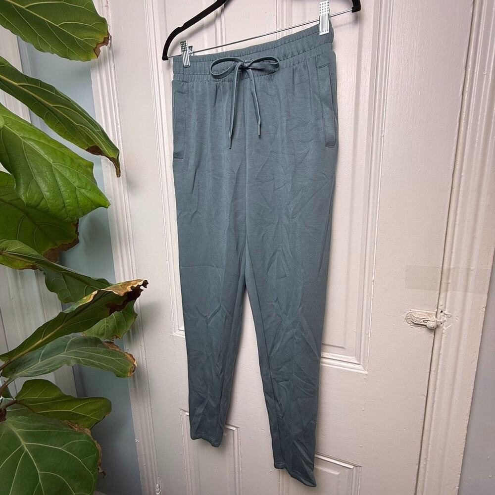 Cuddl Duds Smooth Knit Jersey Slim Pant Granite Teal X-Small NWOT
